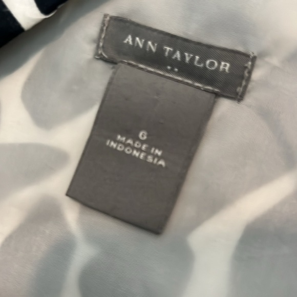 Dark Blue and White Patterned Fit and Flare Dress Shift Summer - Picture 4 of 5